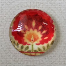 25mm Art Glass Backed Cabochons - Botanica Series 12 - Each