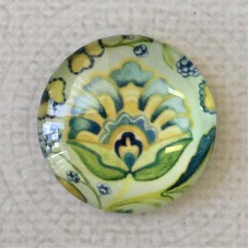 25mm Art Glass Backed Cabochons - Botanica Series 3 - Each