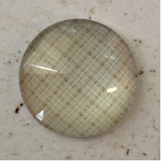 25mm Art Glass Backed Cabochons - Linen & Lace 5 - Each