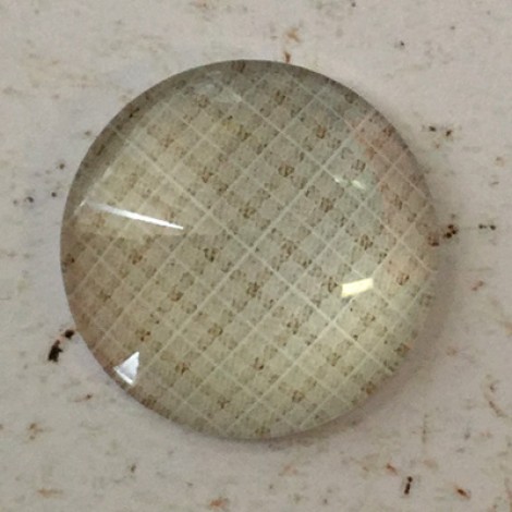 25mm Art Glass Backed Cabochons - Linen & Lace 5 - Each 25mm Art Glass Backed Cabochons - Linen & Lace 5 - Each