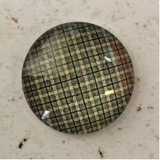 25mm Art Glass Backed Cabochons - Linen & Lace 8 - Each