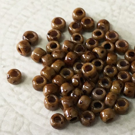8/0 Toho Seed Beads - Hybrid Opaque Lavender Picasso - 10gm 8/0 Toho Seed Beads - Hybrid Opaque Lavender Picasso - 10gm