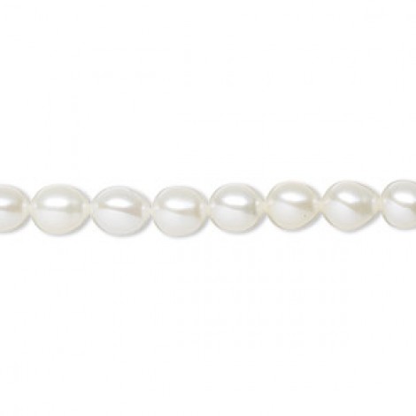 6-6.5mm White Lotus Round Cultured Pearls - B Grade