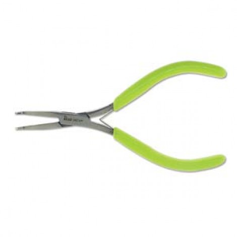 Beadsmith Micro-Fine Pliers w-Spring - Bent Flat Nose
