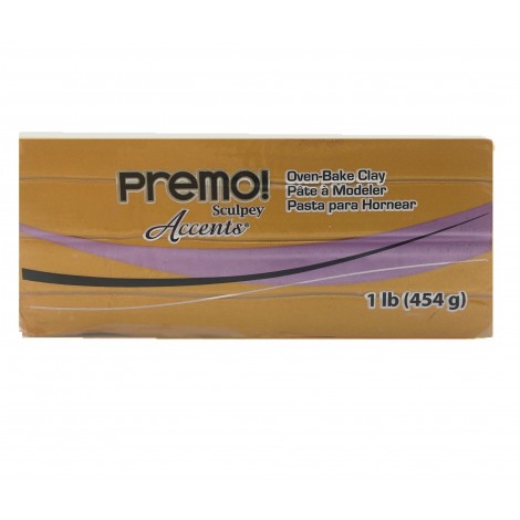 Premo Polymer Clay - 454g (1lb) - Gold (Mica Shift)