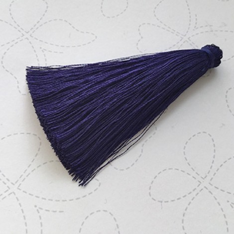 70mm Thick Silk Tassels - Dark Blue - Each 70mm Thick Silk Tassels - Dark Blue - Each