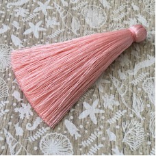 70mm Thick Silk Tassels - Peach - Each