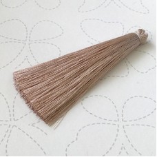 65mm Slim Silk Tassels - Latte - Each