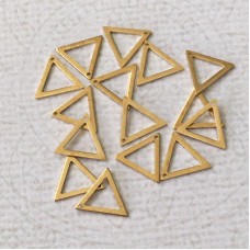8x9mm 22ga Raw Brass Triangle Link Drops - Pack of 20