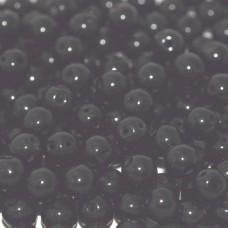 5mm RounDuo Czech 2-Hole Beads - Jet - 75 beads