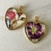 25mm ID Gold Plated Heart Pendant Cabochon Setting