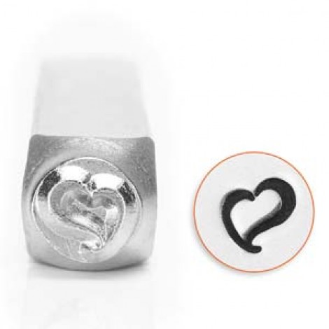 6mm ImpressArt Design Stamp - Swirly Heart