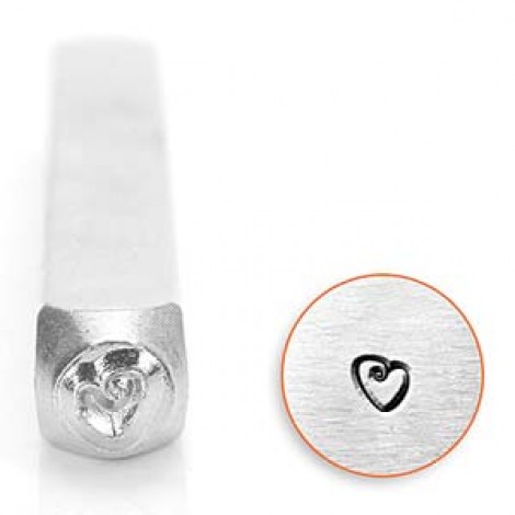 ImpressArt 3mm Fat Heart Design Stamp