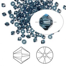 3mm Crystal Passions® Crystal Bicones - Montana - Pack of 10