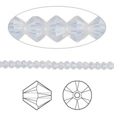 3mm Crystal Passions® Crystal Bicones - White Opal - Pack of 10