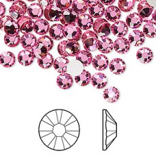 4.8mm Crystal Passions SS20 Flatback Crystals - Rose - Pack of 12