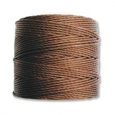 Beadsmith S-Lon Bead Cord #18 (0.5mm) Brown - 77yd (70m)