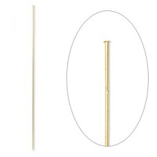 5" (125mm) 18ga Stickpins - Gold Plated - Pack of 5
