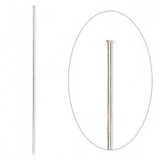 3" (75mm) 18ga Stickpins - Silver Plated - Pack of 10