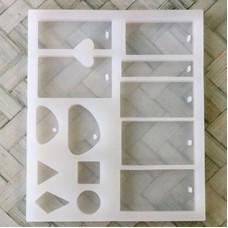 11x15cm Mixed Shape Silicone Pendant Moulds for Resin 