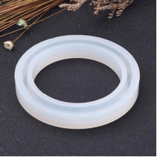 74mm OD x 11mm height (60mm ID) Silicone Faceted Bangle Resin Mould