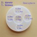 9cm Domed Round Silicone Food Safe Cabochon Mould - 18 - 30mm