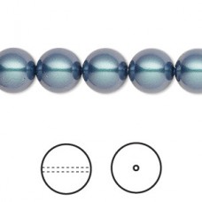 10mm Swarovs 5810 Swarovski Crystal Pearls - Iridescent Tahitian Look - Pack of 7