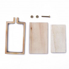 50x30mm Rectangle Mini Embroidery Hoop Lasercut Wood Frame Pendant