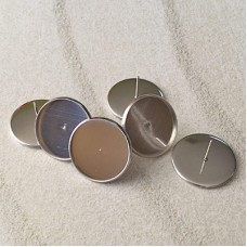 16mm ID 316L Surgical Grade Stainless Steel Bezel Earposts - Pack of 2 Pair