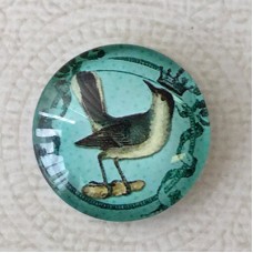 25mm Art Glass Backed Cabochons - World Designs 12 - Each