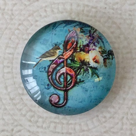25mm Art Glass Backed Cabochons - World Designs 4