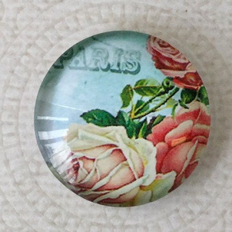 25mm Art Glass Backed Cabochons - World Designs 5
