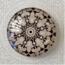 25mm Art Glass Backed Cabochons - Celtic 5 - Each