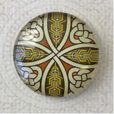 25mm Art Glass Backed Cabochons - Celtic 12 - Each