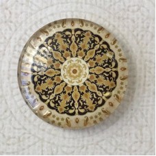 25mm Art Glass Backed Cabochons - Celtic 2 - Each