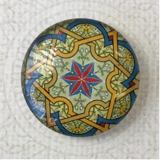 25mm Art Glass Backed Cabochons - Celtic 10 - Each