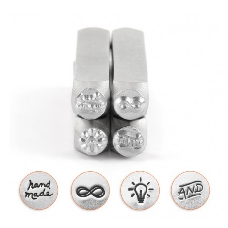 6mm ImpressArt Symbols Metal Stamps - 4 pack 6mm ImpressArt Symbols Metal Stamps - 4 pack