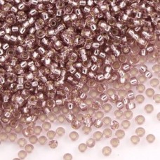 15/0 Miyuki Seed Beads - Silver Lined Smokey Amethyst