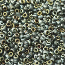 6/0 Czech Seed Beads - Crystal Etched Full Marea