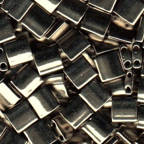 Miyuki Tila Beads - Nickel Plated - 7.2gm Miyuki Tila Beads - Nickel Plated - 7.2gm