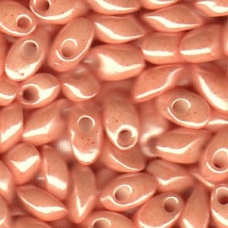 Miyuki Long Magatama Drops - Opaque Salmon - 12.5gm Miyuki Long Magatama Drops - Opaque Salmon - 12.5gm