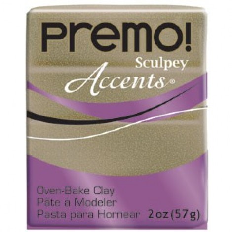 Premo Accents 57gm Polymer Clay - Yellow Gold Glitter
