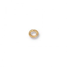 3x4mm TierraCast 20ga Small Oval Jumprings - Gold Plated