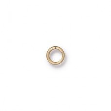 5mm 20ga TierraCast Round Jumprings - 22K Gold Plated