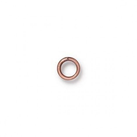 5mm 20ga TierraCast Round Jumprings - Ant Copper - Pack of 20