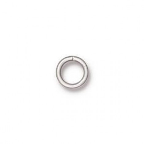 7mm 19ga TierraCast Round Jumprings - Silver Plated