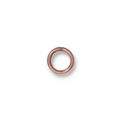 7mm 19ga TierraCast Round Jumprings - Copper Plated