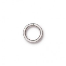 10mm 18ga TierraCast Plated Jumprings - Silver Plated - Pack of 10