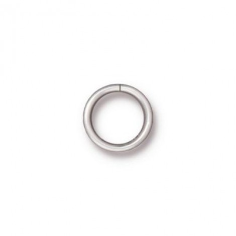10mm 18ga TierraCast Plated Jumprings - Silver Plated