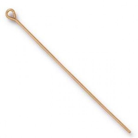 50mm 21ga TierraCast Eye-pins - Raw Brass - Pack of 20 50mm 21ga TierraCast Eye-pins - Raw Brass - Pack of 20